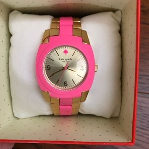 Kate Spade Pink & Gold Skyline Watch
